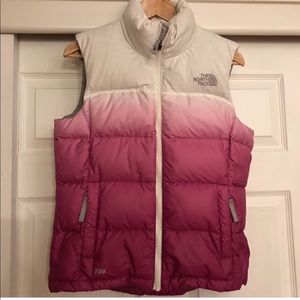 Ombré puffer vest